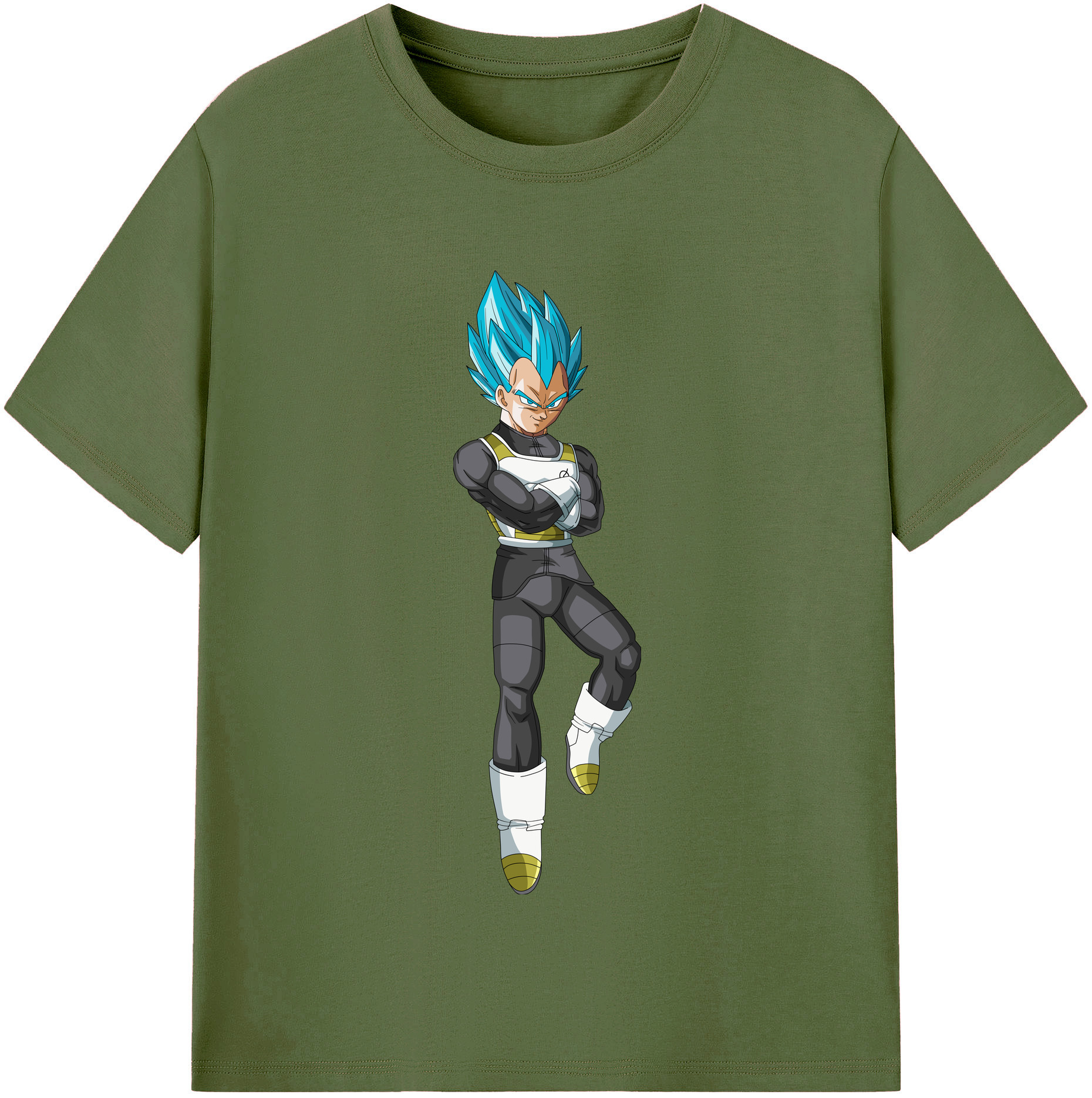 （画像用） ドラゴンボール ベジータ四世（Bejīta Yonsei）DRAGON BALL Vegeta IV 綿100％半袖Tシャツ（フロントプリント）